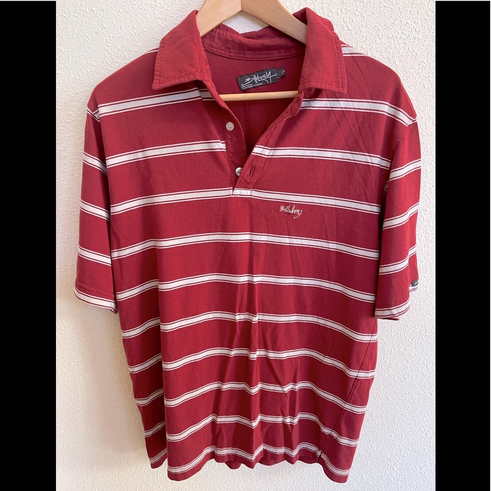 Billabong red and tan polo ($5 each or 2 items for $9)